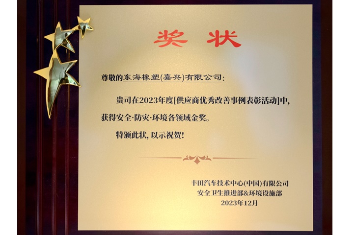 安全·防灾·环境各领域金奖